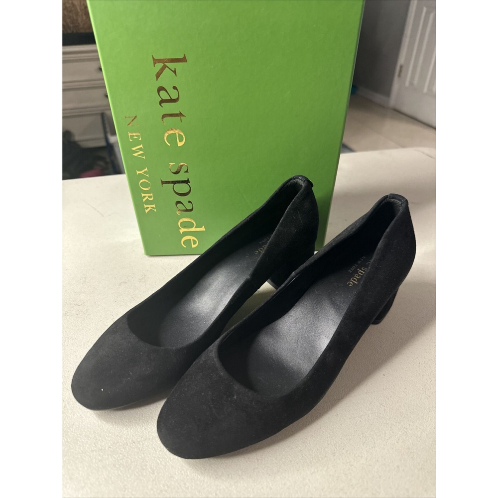 Kate Spade New York Beverly Black Suede Womens Shoes, Size 7.5 M
